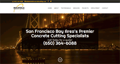 Desktop Screenshot of nicholsconcretecutting.com